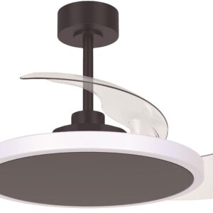 Ventilador de techo con luz LED Platón negro