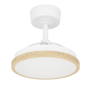 Ventilador Malpica micro blanco-haya