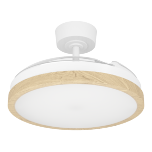 Ventilador Malpica blanco-haya