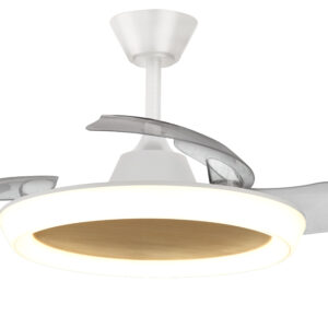 Ventilador de techo LED Magno blanco-haya