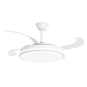 Ventilador de Techo Zioneled Zero LED CCT DC Blanco-Plata