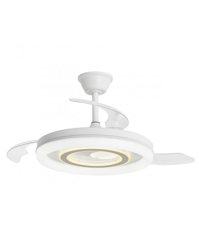 Ventilador de Techo DC Led Bribón blanco-plata