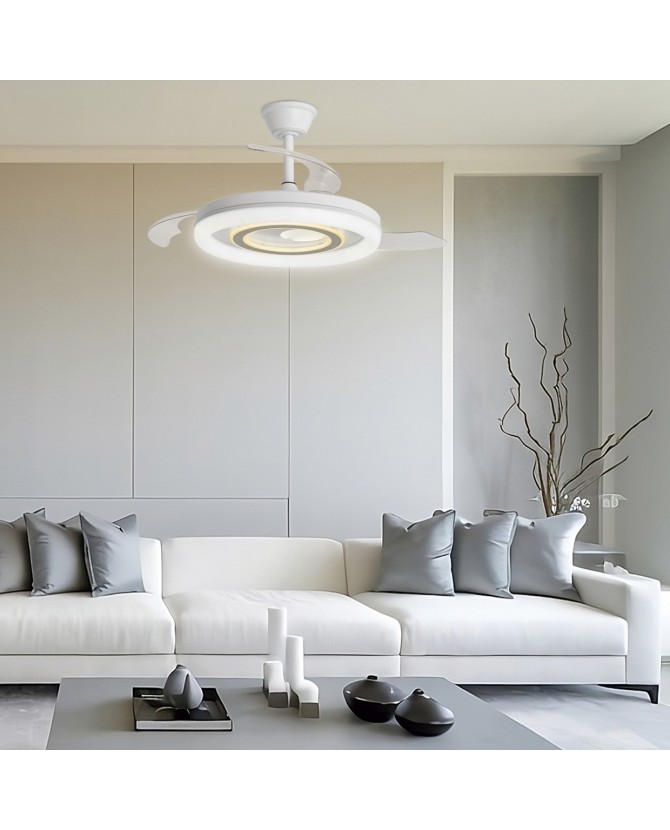 Ventilador de Techo DC Led Bribón blanco-plata - Imagen 2